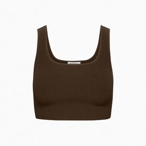 Sculpt knit cropped tank
